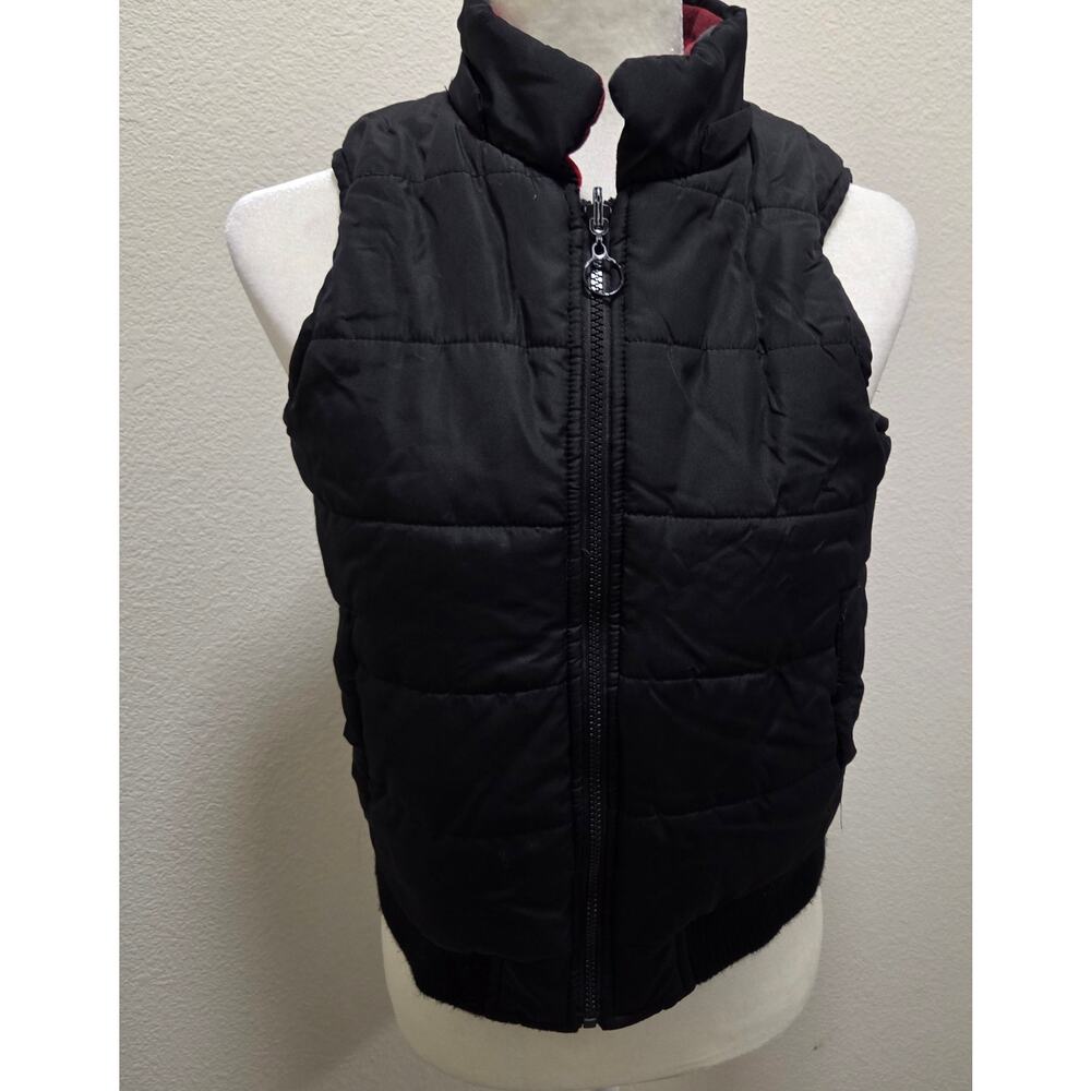 Woman's Black Zip Up Winter Vest Size Small